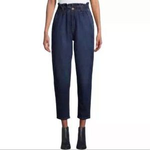 Vintage America Paperbag Waist Dark Wash Denim Jeans Size 20 NWT